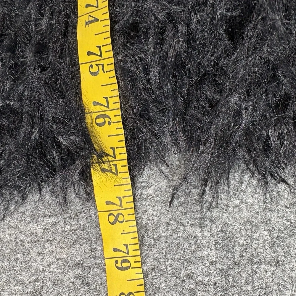 Urban Scarf Black Leopard Print Eyelash Knit Fringe Soft Cozy NWT Boho Y2K Glam